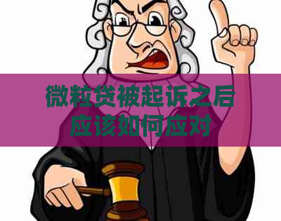 微粒贷被起诉之后应该如何应对