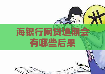 海银行网贷逾期会有哪些后果