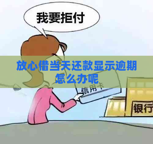 放心借当天还款显示逾期怎么办呢