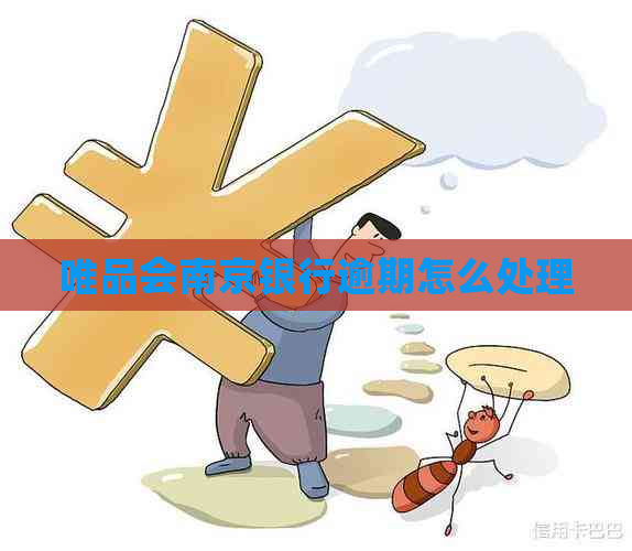 唯品会南京银行逾期怎么处理