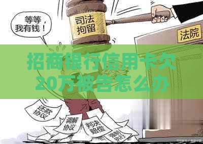 招商银行信用卡欠20万被告怎么办