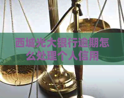 西城光大银行逾期怎么处理个人信用