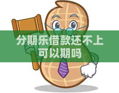 借款还不上可以期吗