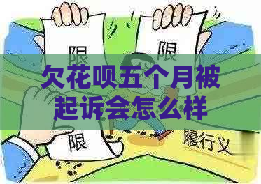 欠花呗五个月被起诉会怎么样