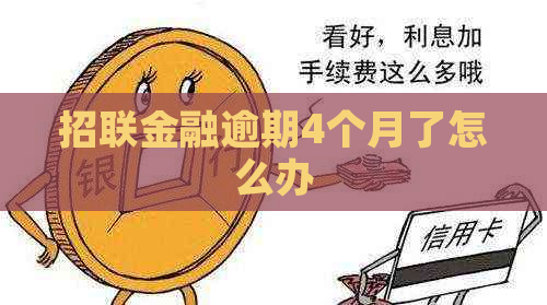 招联金融逾期4个月了怎么办