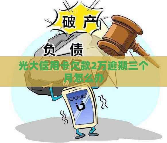 光大信用卡欠款2万逾期三个月怎么办