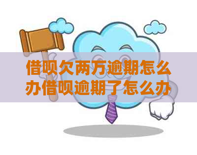 借呗欠两万逾期怎么办借呗逾期了怎么办