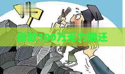 借款100万无力偿还