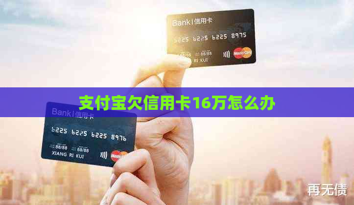 支付宝欠信用卡16万怎么办