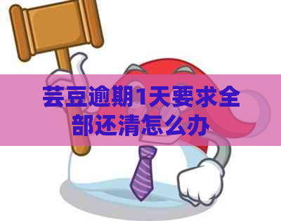 芸豆逾期1天要求全部还清怎么办