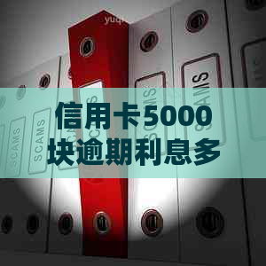 信用卡5000块逾期利息多少