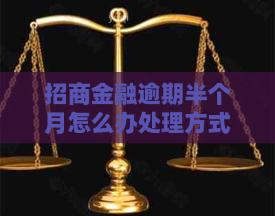 招商金融逾期半个月怎么办处理方式