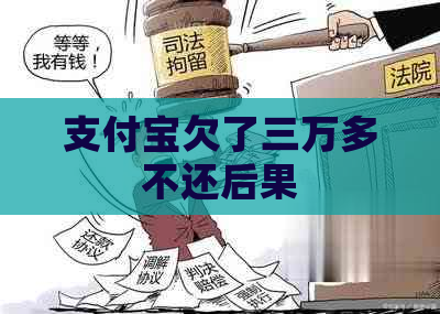 支付宝欠了三万多不还后果