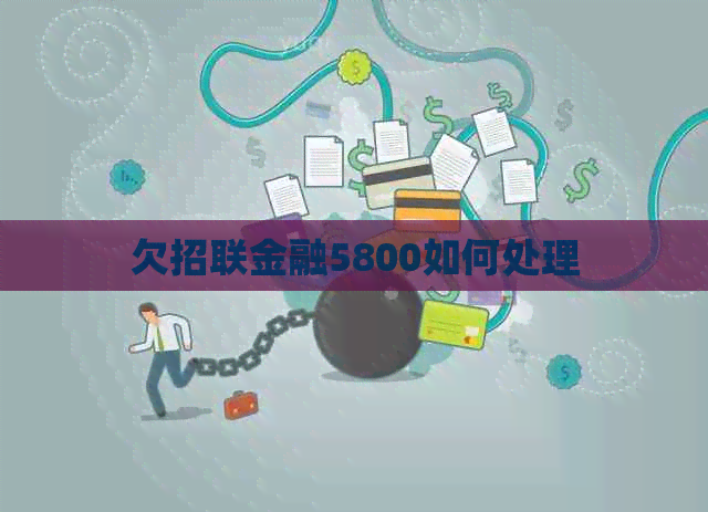 欠招联金融5800如何处理