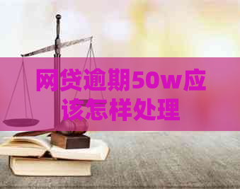 网贷逾期50w应该怎样处理