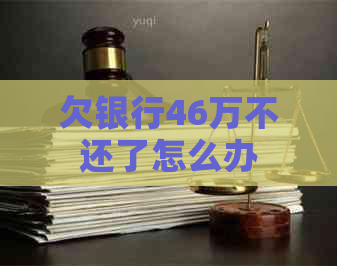 欠银行46万不还了怎么办