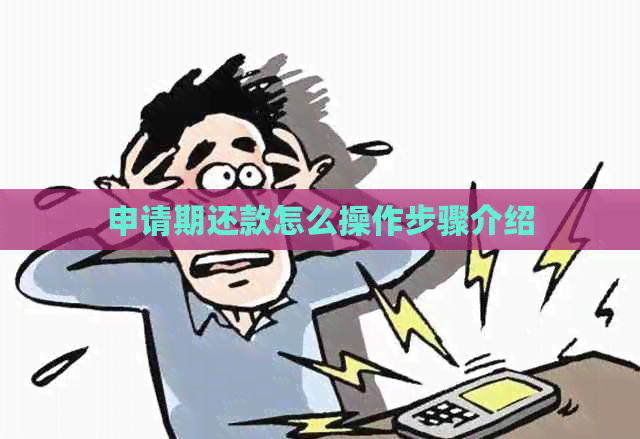 申请期还款怎么操作步骤介绍