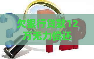 欠银行贷款12万无力偿还