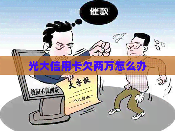 光大信用卡欠两万怎么办