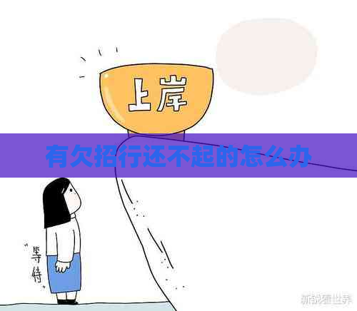 有欠招行还不起的怎么办