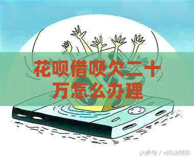 花呗借呗欠二十万怎么办理