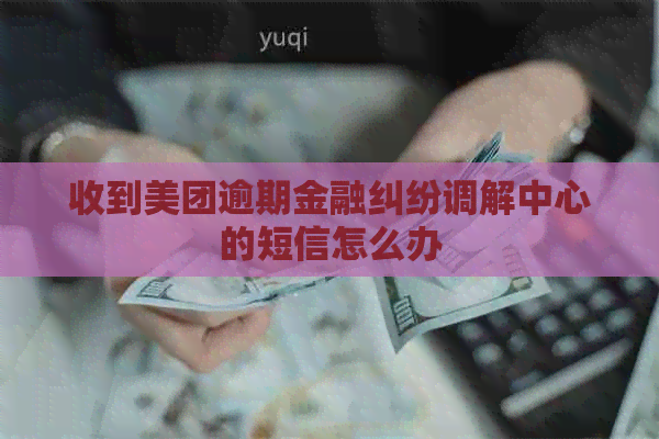 收到美团逾期金融纠纷调解中心的短信怎么办