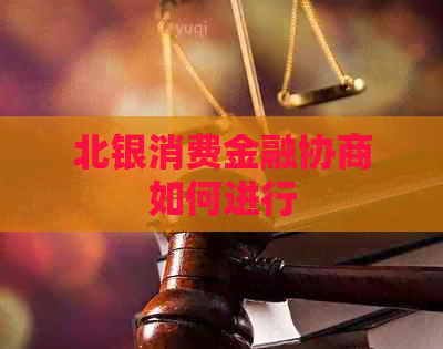 北银消费金融协商如何进行