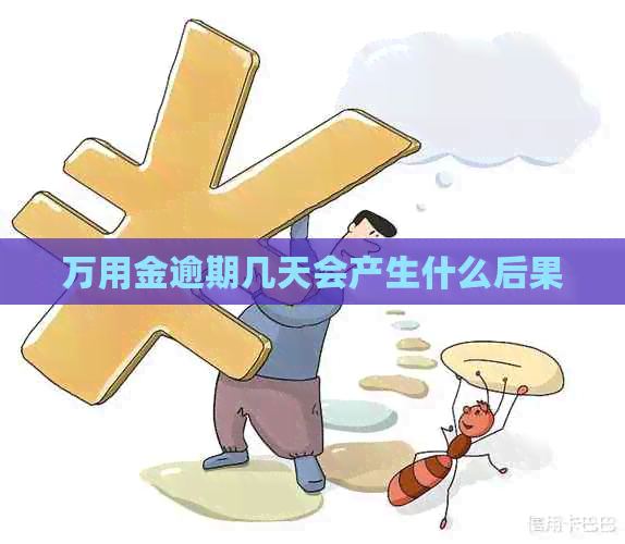 万用金逾期几天会产生什么后果