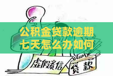 公积金贷款逾期七天怎么办如何解决