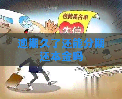 逾期久了还能分期还本金吗