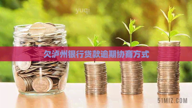 欠泸州银行贷款逾期协商方式