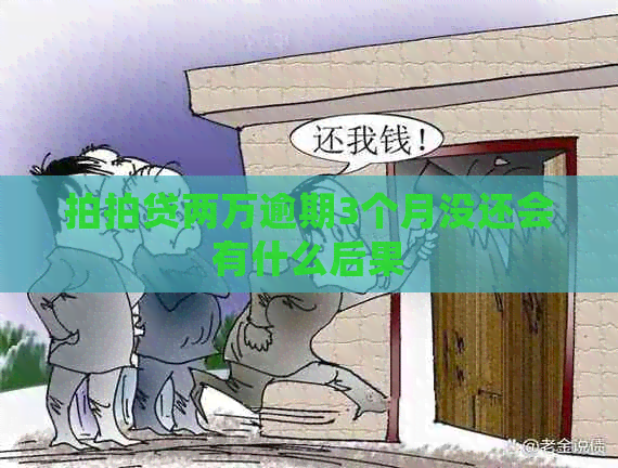 两万逾期3个月没还会有什么后果