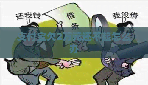 支付宝欠2万元还不起怎么办