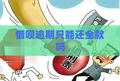 借呗逾期只能还全款吗