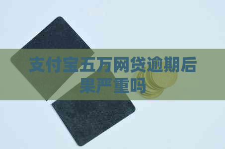 支付宝五万网贷逾期后果严重吗