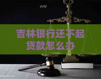 吉林银行还不起贷款怎么办