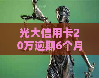 光大信用卡20万逾期6个月怎么办