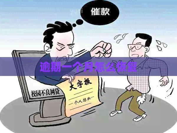 逾期一个月怎么恢复