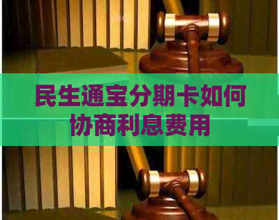 民生通宝分期卡如何协商利息费用