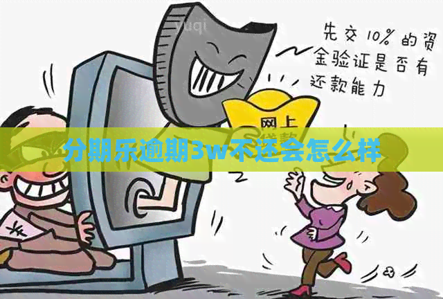 逾期3w不还会怎么样