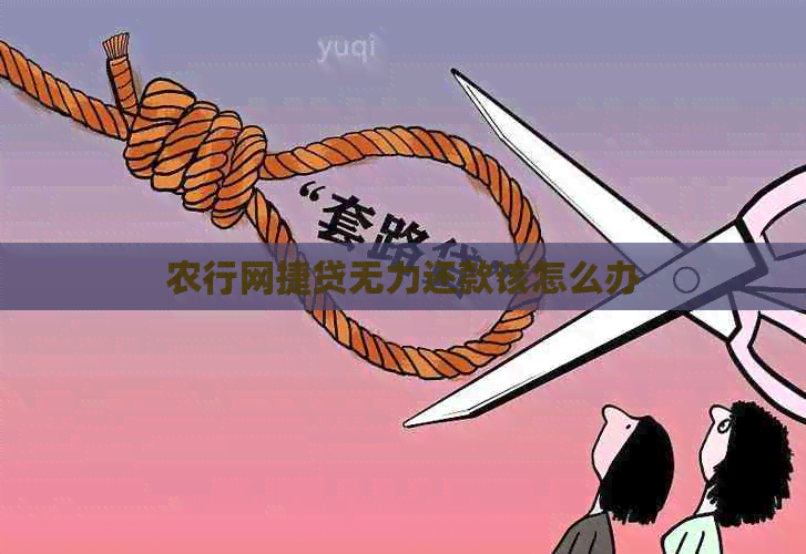 农行网捷贷无力还款该怎么办