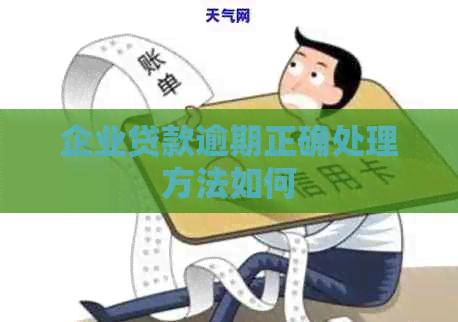 企业贷款逾期正确处理方法如何