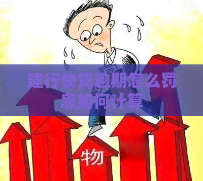 建行快贷逾期怎么罚息如何计算