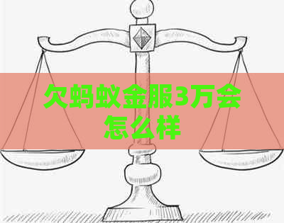 欠蚂蚁金服3万会怎么样