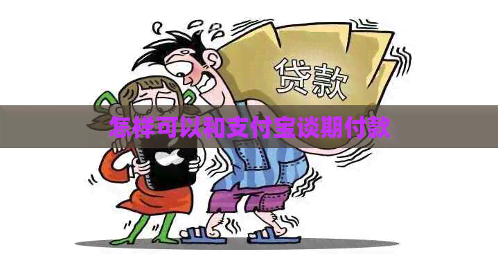 怎样可以和支付宝谈期付款