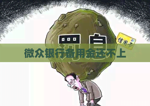 微众银行备用金还不上