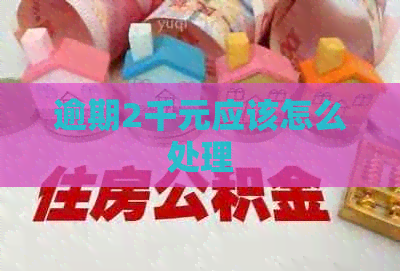 逾期2千元应该怎么处理