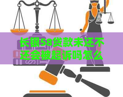 长银58贷款未还不还会被起诉吗怎么办理