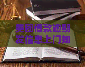 美团借款逾期发信息上门如何处理