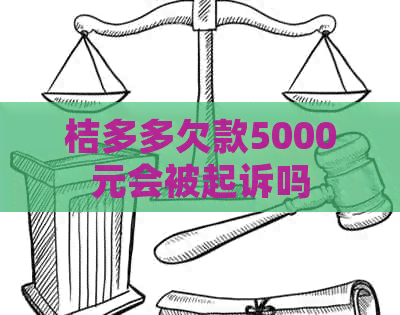 桔多多欠款5000元会被起诉吗